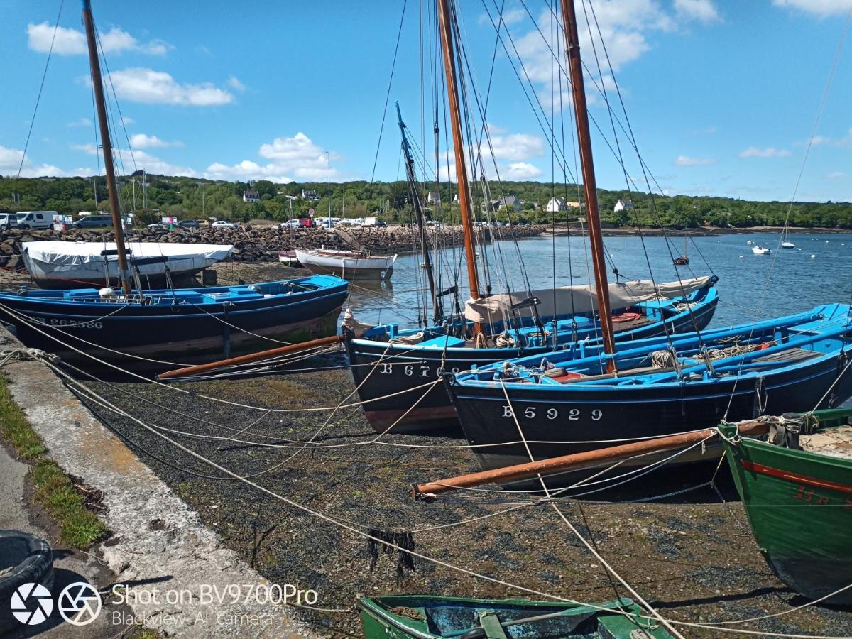 Charmante Petite Maison Rostiviec Bord De Mer Loperhet ภายนอก รูปภาพ